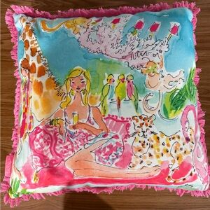Lilly Pulitzer In-Door Outdoor Garden Party x x Lilly 18” Pillow
